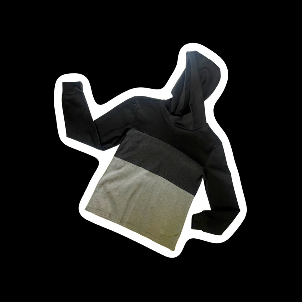 Small Hoodie / AMONGST OTHERS Brand / Black & Grey